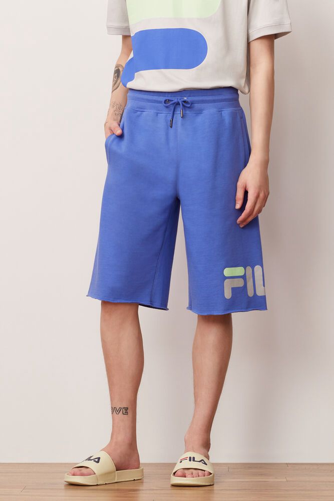 Fila George Blue Shorts Mens - NZ 76590-SOQG